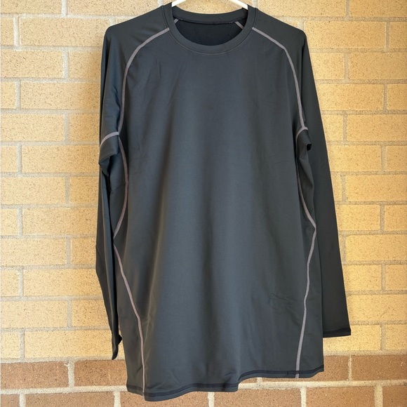 Men’s Shirt Microfleece Athletic Base Layer Compression - Picture 1 of 5